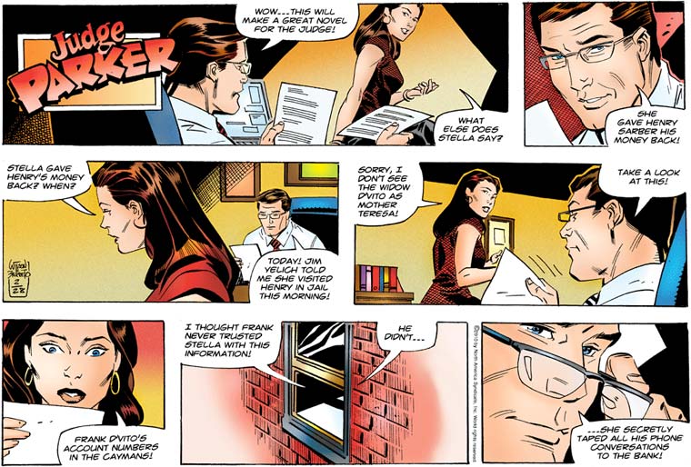 Hey, remember how there was this entire other Judge Parker plot going on, w...