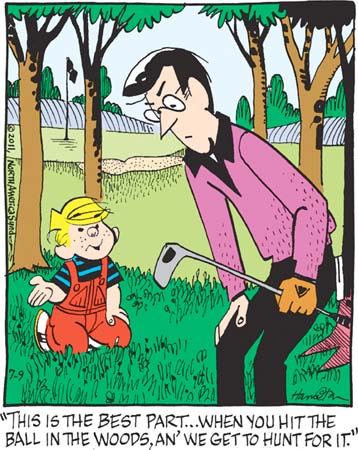 Golf happiness, golf sadness - The Comics Curmudgeon