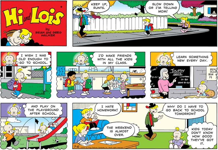 Hi And Lois Comics Porn - Luann â€“ Page 13 â€“ The Comics Curmudgeon