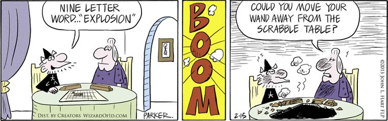 Playing the Buzz Word Game - Comic Strip of the Day.com