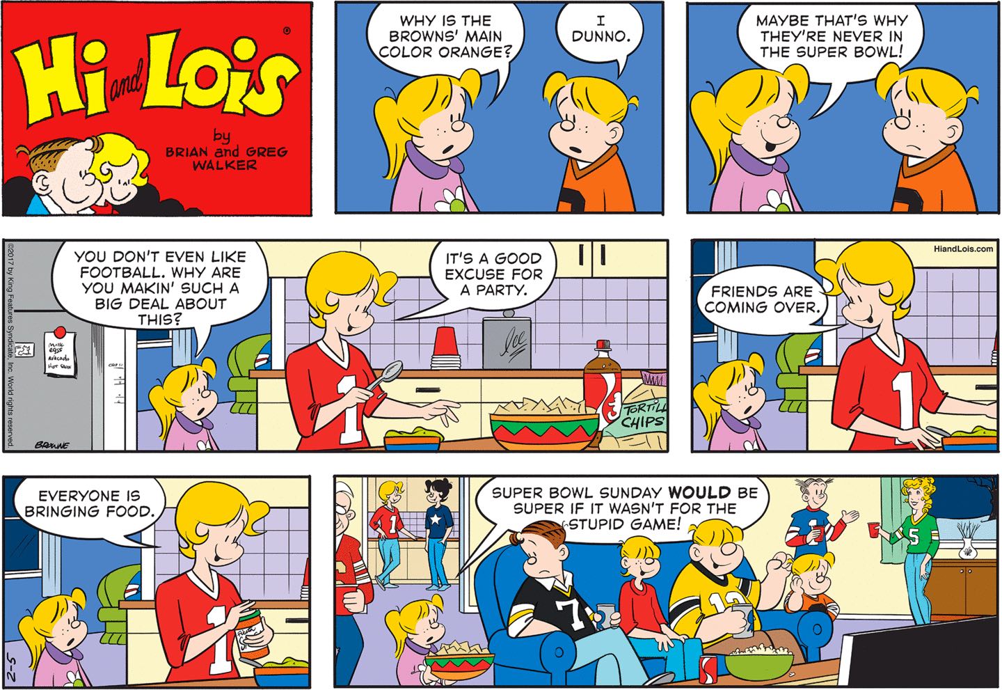 Hi and Lois and Blondie, 2/5/17.