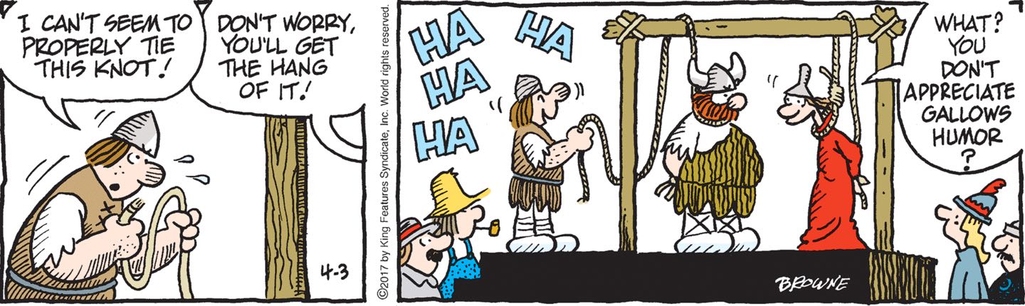 Ha ha, it’s funny because Hagar and Lucky Eddie are going to be executed, f...